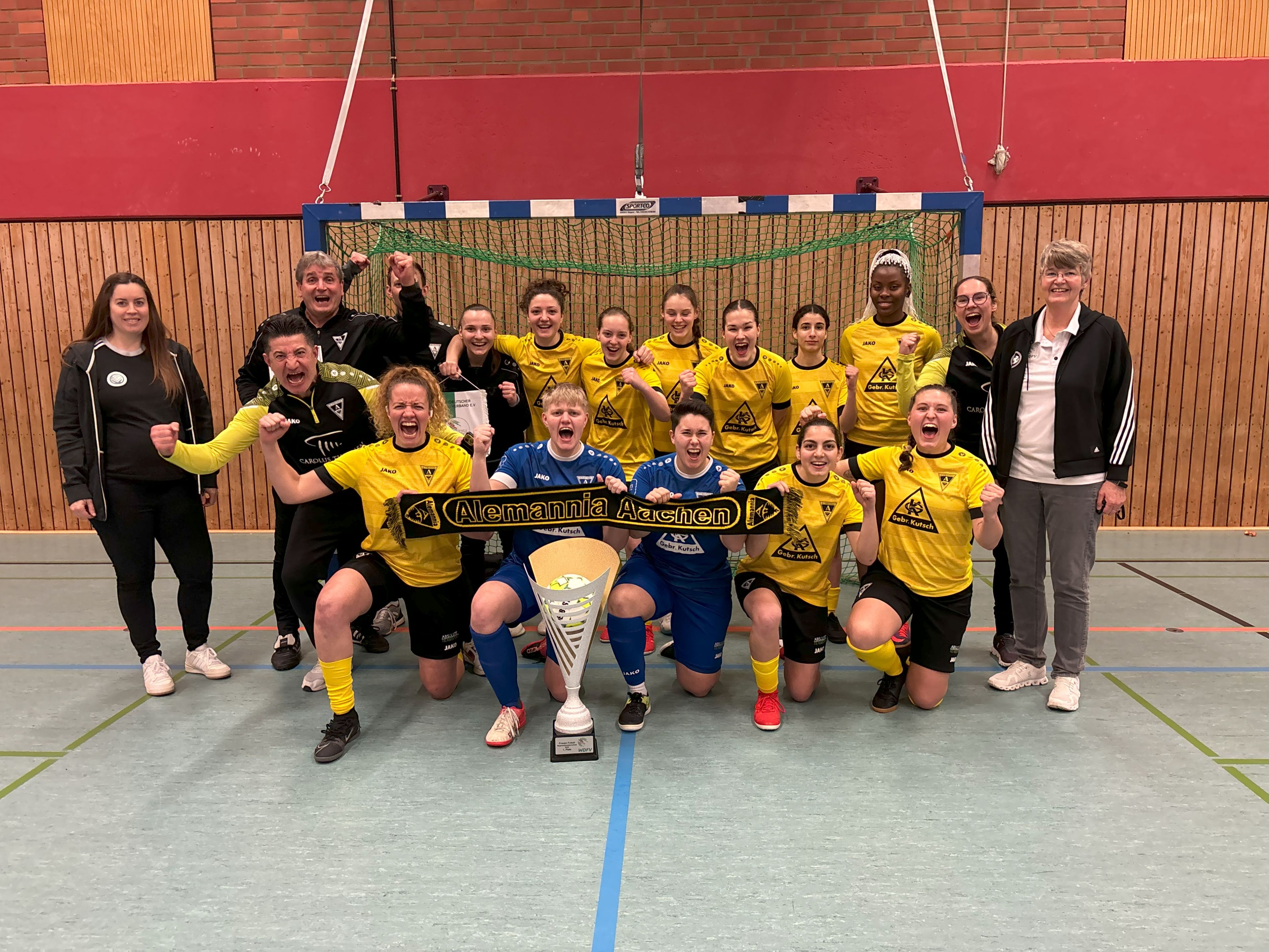 Westdeutsche Frauen Futsal-Meisterschaft 2024: Alemannia Aachen bejubelt den Titel Foto/Video: WDFV